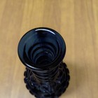 Vintage Cobalt Blue Glass Decanter W stopper Jim Beam