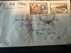 1953 Tonga Airmail Cover Nukualofa Cancel Queen Salote 1d   2 D To Usa Airmail