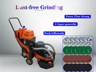 220v Concrete Floor Grinder Polishing Machine W  30l Dust Bucket 6 Grinding Head