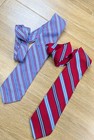  lot Of 2  Vintage Brooks Brothers 346 Makers Silk Tie Stripe Woven Made In Usa