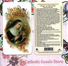 Prayer To Saint St  Rita - Saint Of The Impossible - Plastic Holy Card