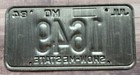 Missouri 1984 1997 License Plate   1649 Black Gold