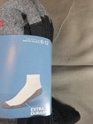 Hanes Premium Men s Ankle Socks 10pack - Black Grey - Shoe Size 6-12 - New