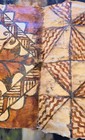 Large Vintage Tapa About 36  X 13   Bark Cloth Polynesia Pacific Islands Fijian