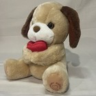 Vintage 1985 Applause Plush Stuffed Valentine Sweetheart Puppy Wallace Berrie 