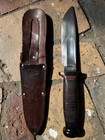 Kinfolks Ww2  5 Inch Fixed Blade Knife   Black Bakelite Pommel And Guard