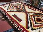 Large Navajo Indian Rug 102    X 61    Eye Dazzler Antique Vintage 1930s