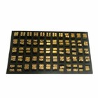 2 4 15mm Hot Stamp Copper Letters Thermal Ribbon Printing Font 120pcs