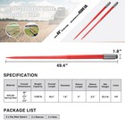 2pcs 49in Hay Spike Bale Spears 4500lb Cap Each Skid Steer Attachments Tractor