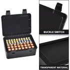 Battery Organizer Storage Box Garage Case Holder For 24 Aa And 30 Aaa Batteries