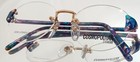 Vintage Cosmopolitan Cosmo 429  Eyeglasses Orchid Marine New Rimless 52-18-135