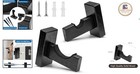 Customizable Solid Wood Baseball Bat Wall Mount Holder - Elegant Display Rack