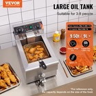 Vevor Commercial Electric Deep Fryer Countertop Deep Fryer 1500w 11 6qt   11l