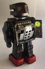 Horikawa Attacking Martian Robot Brown Tin Japan 1960s Vintage Tested   Working