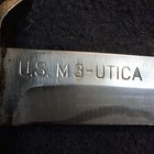 Wwii Utica M3 Us Combat Fighting Knife Blade Marked W m8 Scabbard Ww2 