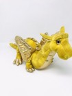 Ty 2008 Tempest Gold Sparkly Dragon Plush Toy Classic Retired Borders Exclusive