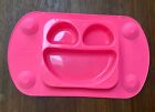 Lot 3  Mess Free Silicone One Piece Baby Placemat With Divided Plate 