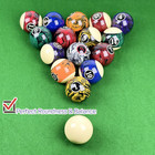 Billiard Balls Set 16 Pool Table Balls Resin Ball 2-1 4  several Style Available