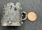 Hanau Storck   Sinsheimer Silver Cordial Missing Glass Liner 14 7g Garden Scene
