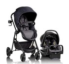 Evenflo Pivot Modular Travel System Litemax Car Seat With Anti-rebound Bar Gray