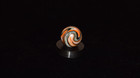 Jabo    das      Rams Head Patten     Opaque Swirl Marble Size  718 23 32  18mm Mint