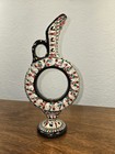 Ceramic Wine Jug decanter Turkiye Handmade Hittite Design Phosphorus Glow