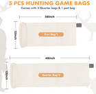 Elk Game Bags Hunting Meat Bags 5 Pack Field Dressing Quarter Meat Bags Elk Deer