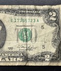   2 Banknote  Series 1976  E17355723a   50 Years Old  Very Hard To Find 