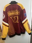 Nfl Washington Commanders Embroidered Jacket Yellow burgundy 2xl Xxl