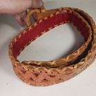 Hand Tooled Brown Leather Eagle Belt 40 Inches Western Cowboy Cowgirl Style Vtg