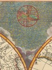 Polar View World Map 1695 Vintage Style Old World Map - 20x28