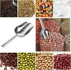 Stainless Steel Scoop Bar Ice Candy Dry Goods Popcorn Commercial Scooper 12oz