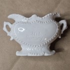 Antique 3146 Germany Porcelain Toothpick Holder Floral Gold Trim