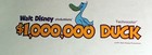 Walt Disney Prod 1971 Letterhead Stationery  1 000 000 Duck History Vault