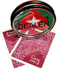 3  Acrylic Poker Dealer Button - Texas Hold em