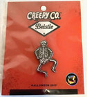 New Creepy Co  Beistle Halloween 2017 Edition Skeleton Swing Enamel Lapel Pin