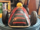 Vintage Lupor Ny Tin Litho Windup Race Car 8 Rare Large 11  Streamlined Racer
