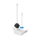 Oxo Good Grips Toilet Brush   Plunger Combo Natural Rubber 6 5  X 11  X 22 5 