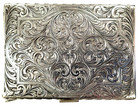 Vintage 800 Italian Fine Silver Push Open Cigarette Case 134g