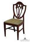Vintage Solid Mahogany Duncan Phyfe Style Shield Back Dining Side Chair