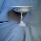 Vtg F b  Rogers Silver Plated Compote Footed Pedestal Candy Nut Dish Rope Trim