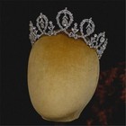 5 5cm Tall Leaves Crystal Wedding Queen Princess Prom Tiara Crown For Women