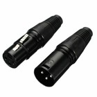 20 Pairs Xlr 3 Pin Male   Female Mic Snake Plug Audio Microphone Cable Connector