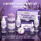 Relaxing Bath Gift Set For Women 8pcs Lavender Spa Gift Set Bath Basket