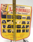 1949 Lee Overalls Original Clothing Feature Flasher Tag