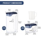 Brabtod Cat Food Storage Container Combo 4 2qt And 1 6qt2 Pcs Airtight Pet Food