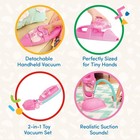 Battat Play Circle Toy Vacuum  2-in-1 Home Neat Child-size  Pink blue