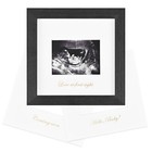  Baby Sonogram Picture Frame  Love At First Sight Ultrasound 6x6 Black Wood