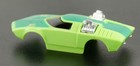 Vintage Aurora Afx Green Too Much Ho Scale Slot Car Body