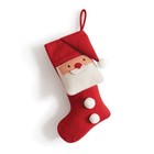 Santa Claus Christmas Stocking Home Holiday Season Decorative Collectible